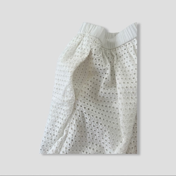 J.Crew Size 4 petite White eyelet midi skirt - Picture 3 of 3